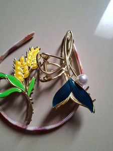 Cute Floral Hair Claw Clips Set