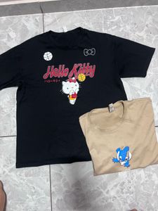 Graphic Print T-Shirt Set