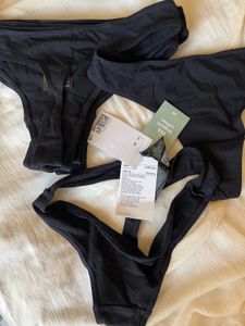 H&amp;m Black Thong (new)