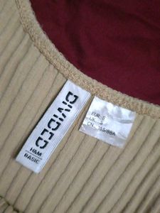 H&amp;M Divided Ribbed Knit Tank Top