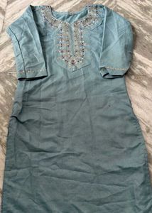 Embroidered Kurta Set with Dupatta
