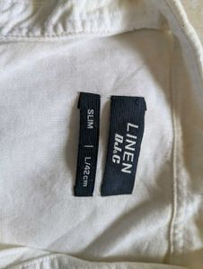 Men's White Linen Shirt