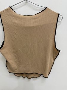 Shein Beige Corset Top