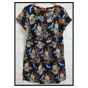 Bird Print Dress