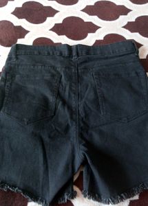 Stylish Black Denim Shorts