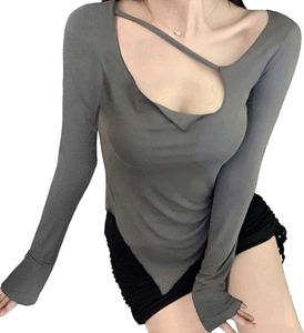 Chic Cut-Out Long Sleeve Top