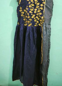 Elegant Embroidered Anarkali Gown