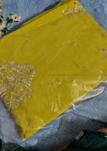 Elegant New Embroidered Yellow Kurta Set