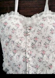 Charming Floral Corset Top