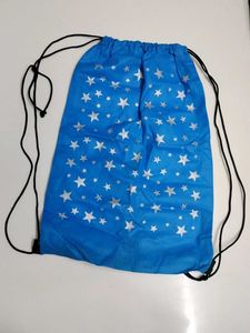 Blue Star Drawstring Backpack