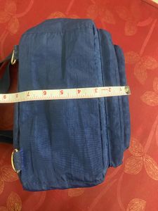 Vinatge Y2K Blue Nylon Backpack/ Crossbody Bag