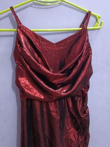 Burgundy Party Dress