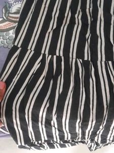 Chic Striped Tiered Maxi Dress