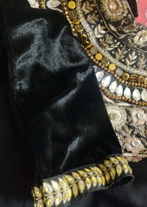 Black Hand Emb Blouse