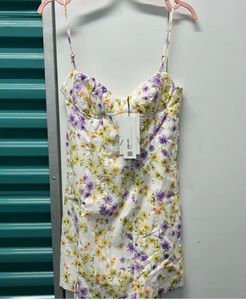 Zara Floral Print Mini Dress