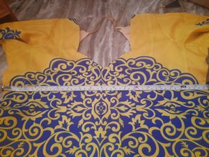 Yellow &amp; Blue Printed Kurti