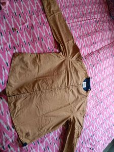Brown Long Sleeve Button-Down Shirt