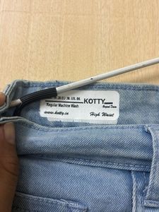 Denim Mini Skirt with Tag