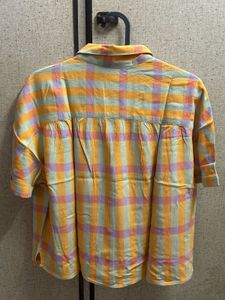 Checked Button-Up Shirt