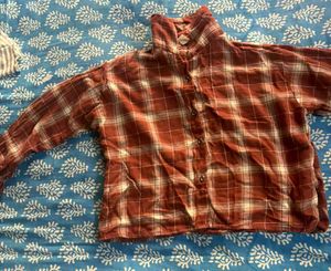 Checkered Brown Shirt