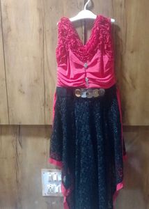 Girls Red &amp; Black Western 👗