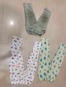 Baby Boys Dino & Stripe Pants Bundle