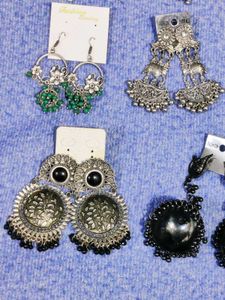 Combo of 10 Ethnic earrings