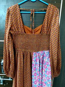 Floral Print Fit &amp; Flare Dress