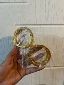 Pack of 2 Gold Tone Statement Bracelets