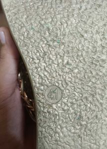 Stylish Embellished Gold Wedge