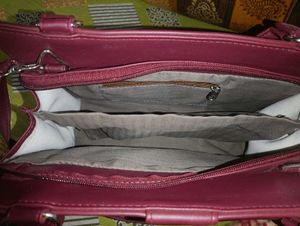 Leather meterial side/hand bag