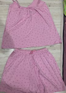Cute Pink Heart Pajama Set