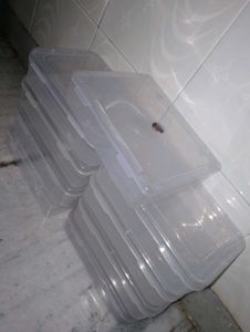Set of 9 Clear Food Storage Containers