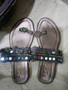 Embellished Flat Sandals