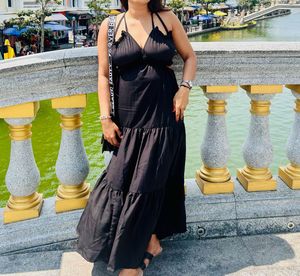 Black Tiered Maxi Dress