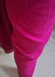 Vibrant Pink Kurta Set with Dupatta