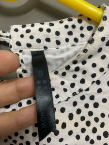 HERE &amp; NOW Chic Polka Dot Long Sleeve Top