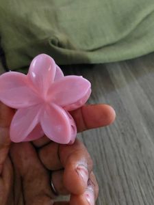Cute Pink Flower Hair Clip