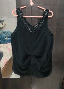 Stylish Black Embellished Dress