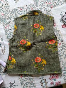Boho Quilted Floral Vest