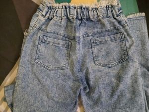 Wash Wide blue Leg Jeans