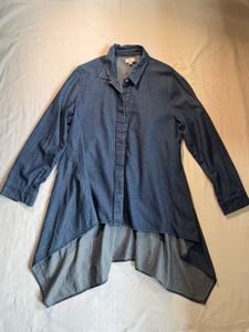 Stylish Asymmetrical Denim Tunic dress