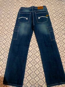 Denim blue straight fit jeans