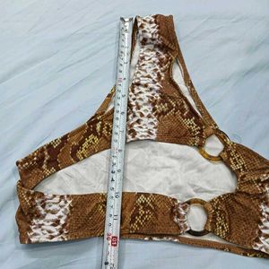 😍 Stylish Snakeskin Bikini Bottom