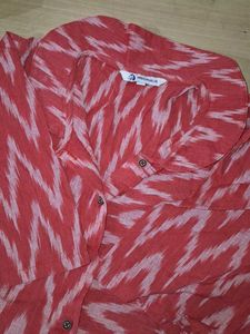 Stylish Red Patterned Top