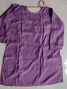 Purple Cotton Kurta