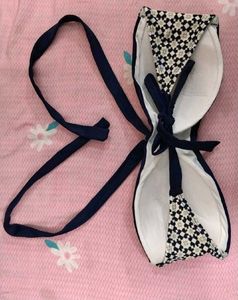 Boho Navy &amp; White Bikini