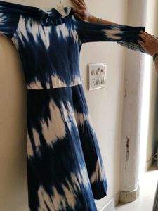 Tie-Dye Print Midi Dress