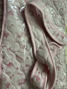 Cute Pink Quilted Baby Blanket wrapper