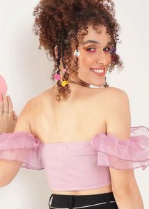 🔻 LOWEST price - Cute Ruffle Sleeve Tube top
